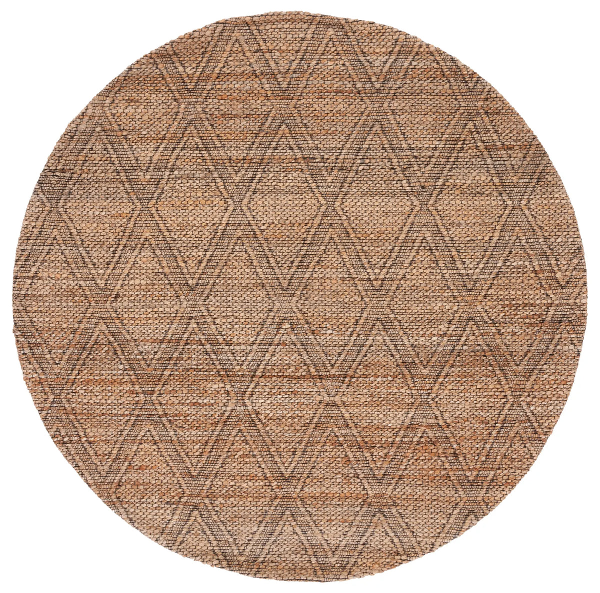 Safavieh Natural Fiber 6'-0" x 6'-0" Rug in Natural / Black