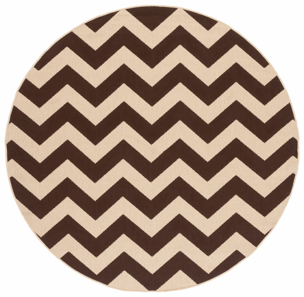 Safavieh Courtyard 6'-7" x 6'-7" Rug in Dark Brown