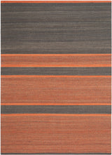 Safavieh Kilim 5'-0" x 8'-0" Rug in Dark Grey / Orange