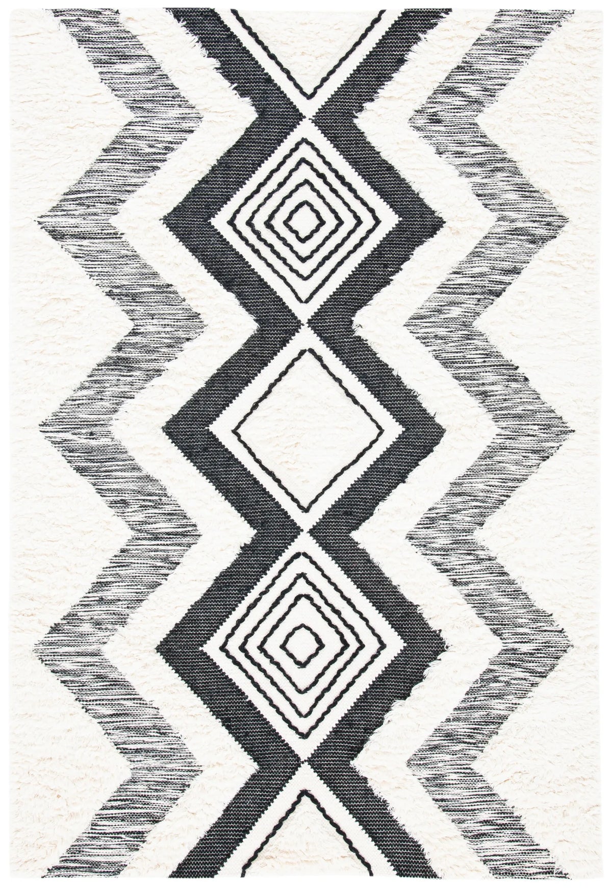 Safavieh Natura 4'-0" x 6'-0" Rug in Ivory / Black