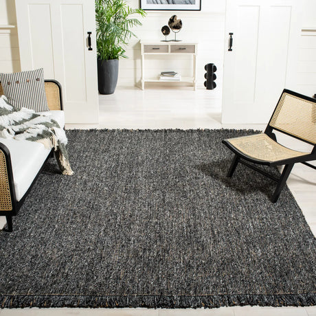 Safavieh Natural Fiber 10'-0" x 14'-0" Rug in Charcoal / Natural