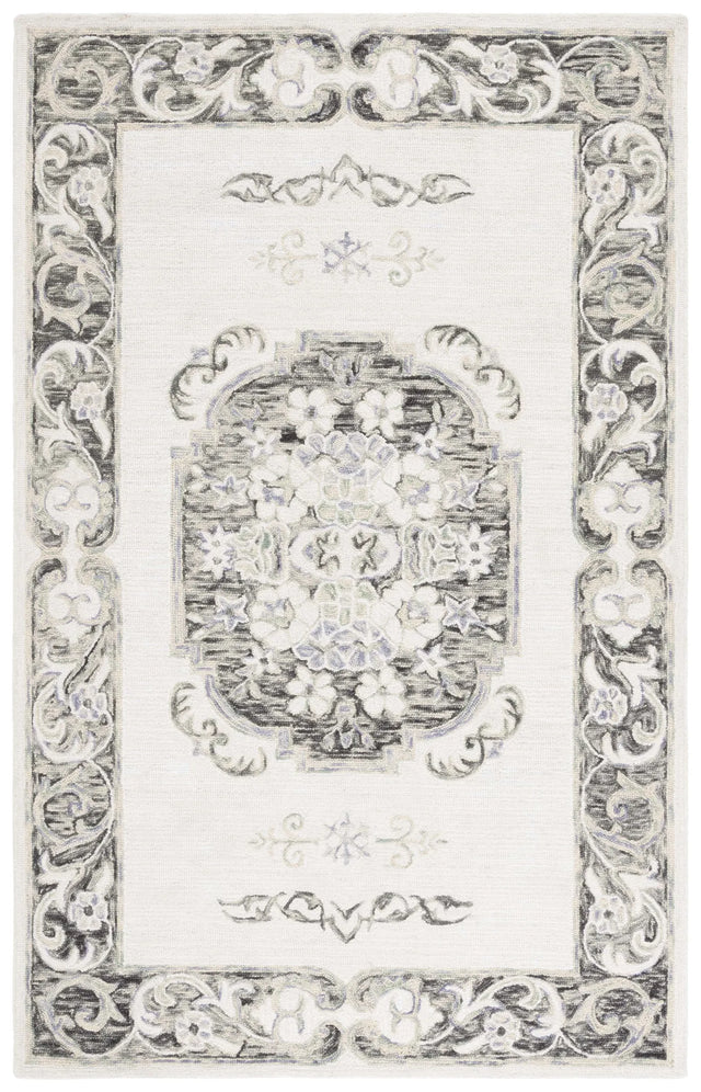 Safavieh Aspen 4'-0" x 6'-0" Rug in Ivory / Black