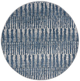 Safavieh Galaxy 5'-3" x 5'-3" Rug in Navy / Light Grey