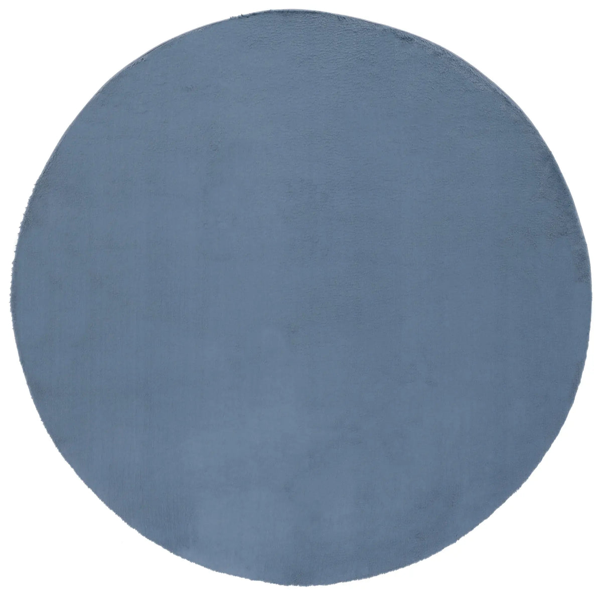 Safavieh Faux Rabbit Fur 6'-0" x 6'-0" Rug in Dark Grey