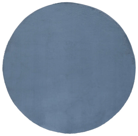 Safavieh Faux Rabbit Fur 6'-0" x 6'-0" Rug in Dark Grey