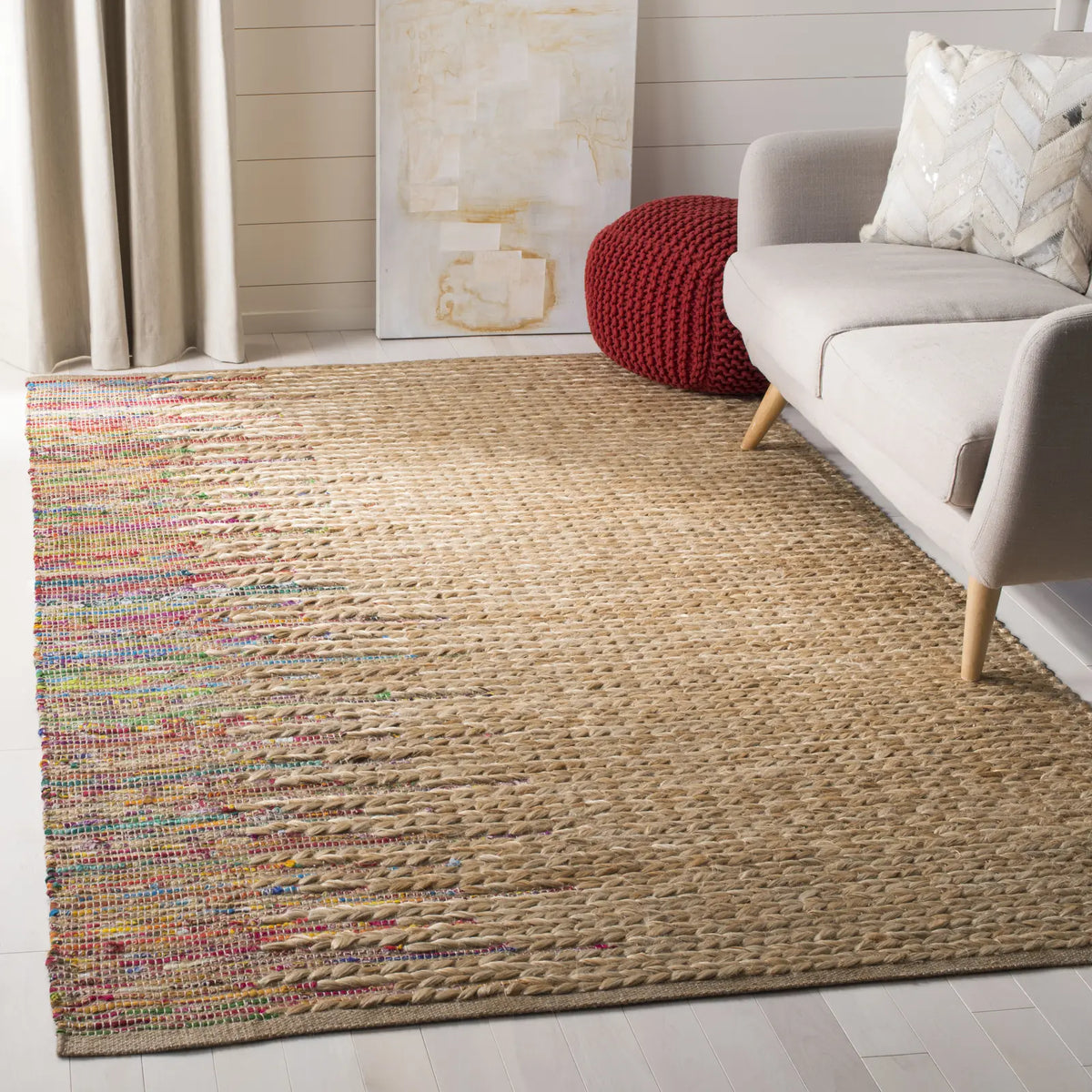 Safavieh Cape Cod 4'-0" x 6'-0" Rug in Natural / Multi