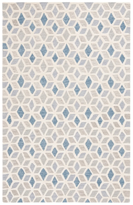 Safavieh Ebony 4'-0" x 6'-0" Rug in Ivory / Blue