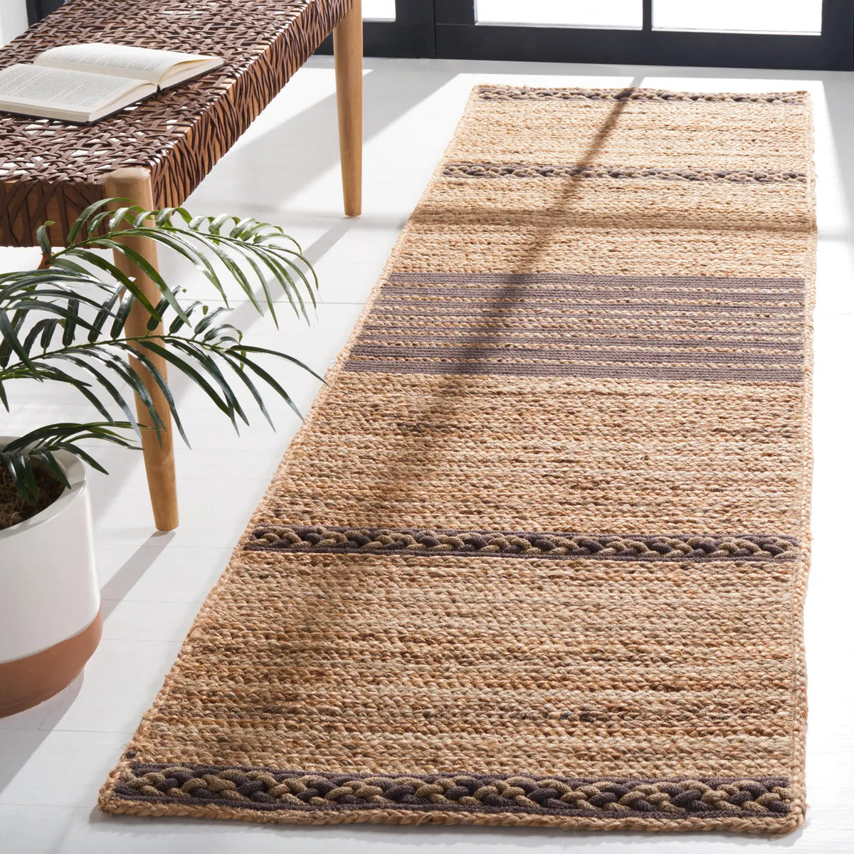 Safavieh Natural Fiber 2'-3" x 8'-0" Rug in Natural / Brown