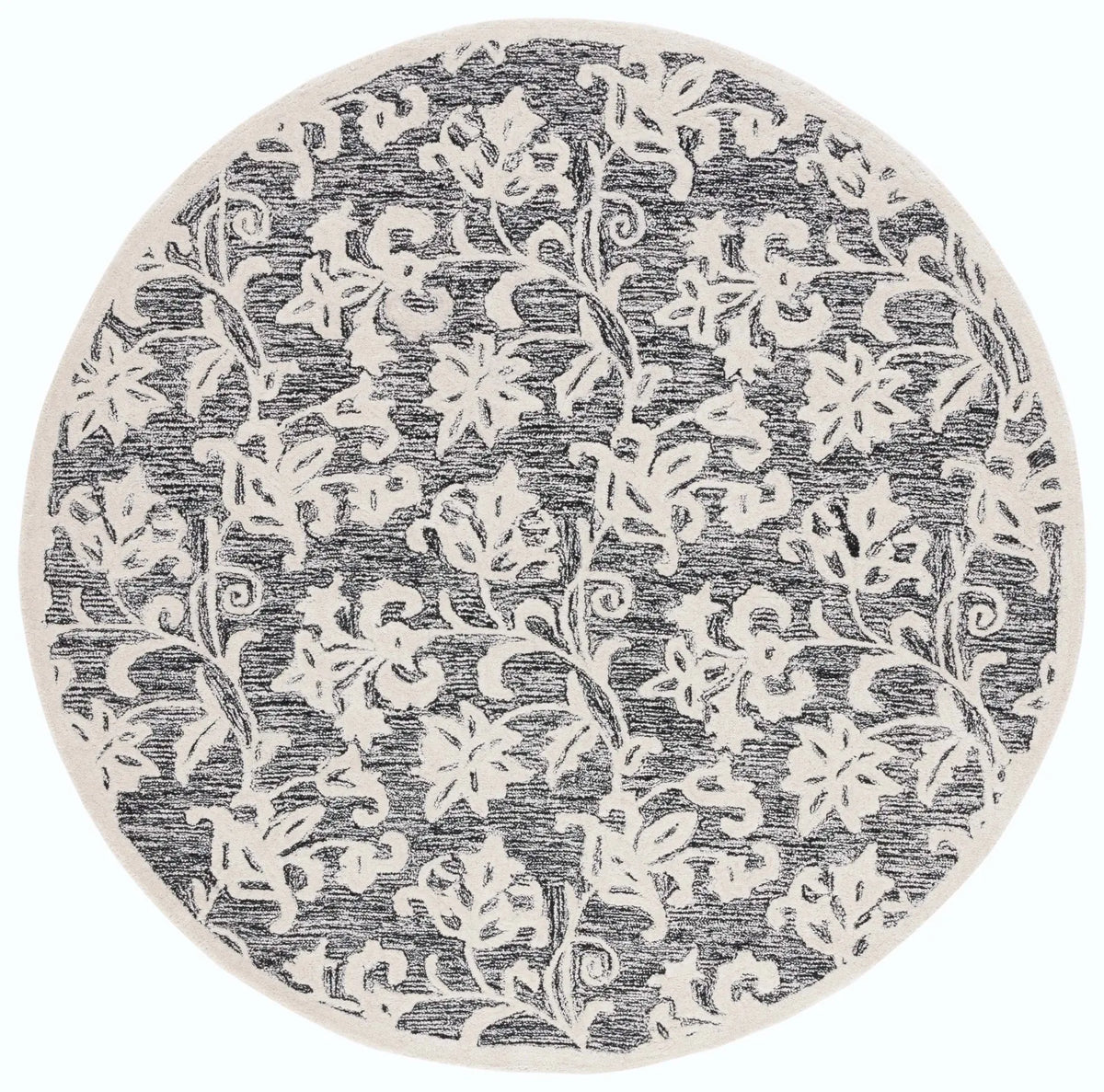 Safavieh Martha Stewart 6'-0" x 6'-0" Rug in Black / Ivory