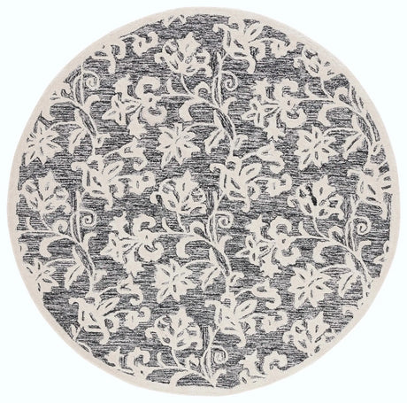 Safavieh Martha Stewart 6'-0" x 6'-0" Rug in Black / Ivory