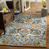 Safavieh Aspen 4'-0" x 6'-0" Rug in Blue / Rust