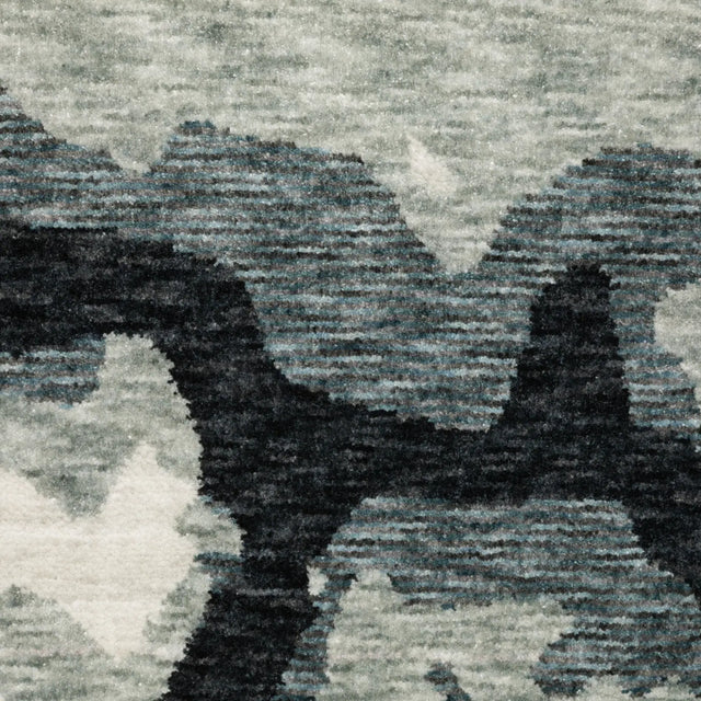 Oriental Weavers Sphinx ECHO ECH08 Blue Abstract Rugs - room scene 2