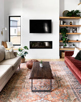 Loloi Loren Lq-15 Terracotta / Sky Rugs - room scene 1