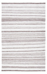 Safavieh Striped Kilim 4'-0" x 6'-0" Rug in Brown / Ivory
