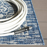 Safavieh Courtyard 5'-3" x 7'-7" Rug in Navy / Grey