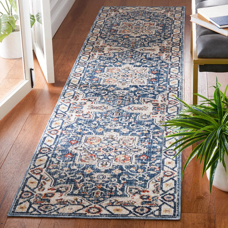 Safavieh Olympia 2'-3" x 9'-0" Rug in Blue / Ivory
