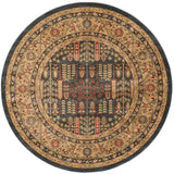 Safavieh Mahal 5'-1" x 5'-1" Rug in Navy / Natural