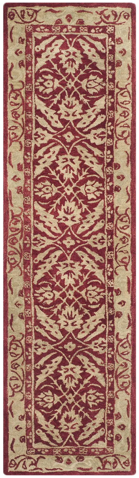 Safavieh Anatolia 2'-3" x 8'-0" Rug in Red / Ivory