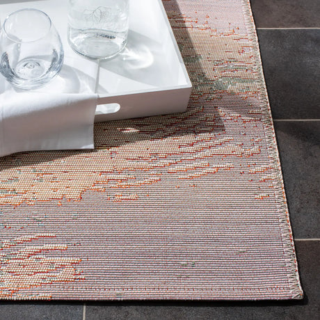 Safavieh Barbados 500 4'-0" x 6'-0" Rug in Light Blue / Pink