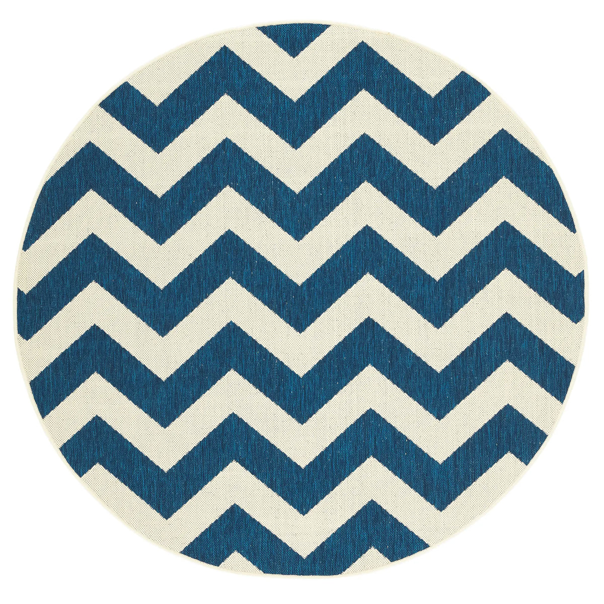 Safavieh Courtyard 5'-3" x 5'-3" Rug in Navy / Beige