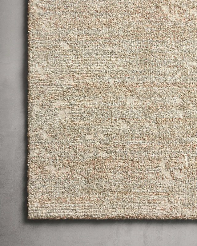 Loloi Augustus Ags-08 Sunset/Mist Rugs - corner on wood