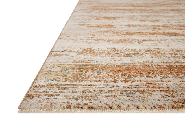 Loloi Nellie NEL-04 Copper / Pebble Rug - rug corner