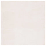 Safavieh Faux Rabbit Fur 6'-0" x 6'-0" Rug in Beige