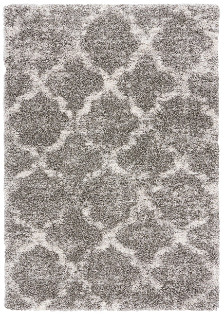 Safavieh Hudson Shag 4'-0" x 6'-0" Rug in Grey / Ivory