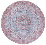 Safavieh Tucson 5'-0" x 5'-0" Rug in Grey Blue / Rust