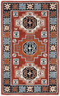 Safavieh Heritage 3'-0" x 5'-0" Rug in Red / Black