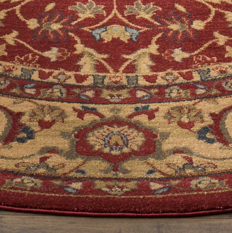Safavieh Mahal 6'-7" x 6'-7" Rug in Red / Natural