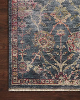 Loloi Giada Gia-05 Navy/Multi Rugs - corner on wood