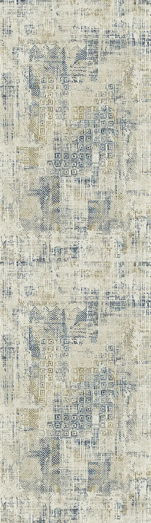Dynamic Rugs Quartz 27071 Ivory/Slate Rugs - Runner
