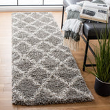 Safavieh Hudson Shag 2'-3" x 8'-0" Rug in Grey / Ivory