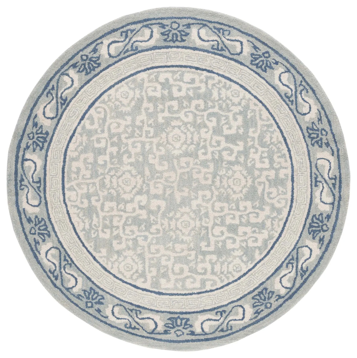 Safavieh Antiquity 6'-0" x 6'-0" Rug in Light Blue / Ivory