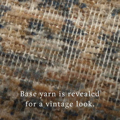 Loloi Heritage Her-08 Sage/Navy Rug - macro detail