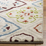 Safavieh Sagamore 4'-0" x 6'-0" Rug in Light Grey / Terracotta