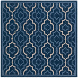 Safavieh Courtyard 6'-7" x 6'-7" Rug in Navy / Beige