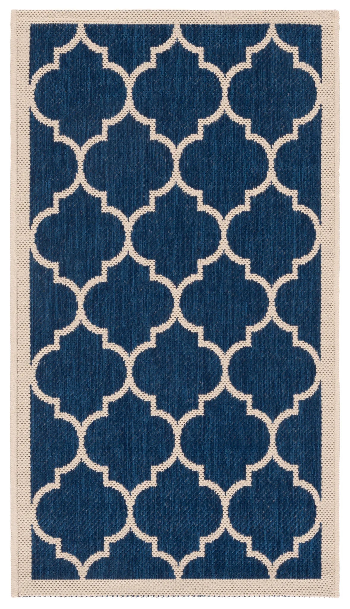 Safavieh Courtyard 2'-0" x 3'-7" Rug in Navy / Beige