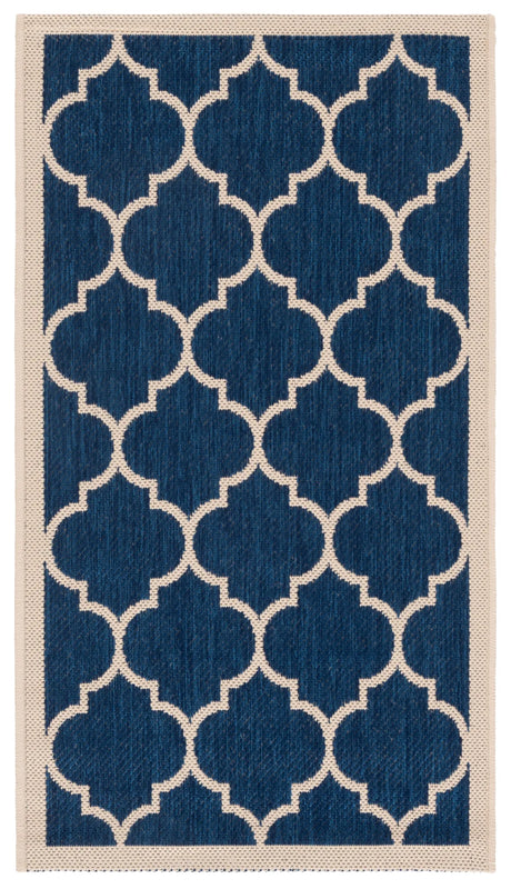Safavieh Courtyard 2'-0" x 3'-7" Rug in Navy / Beige