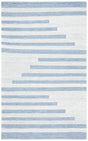 Safavieh Striped Kilim 4'-0" x 6'-0" Rug in Ivory / Blue