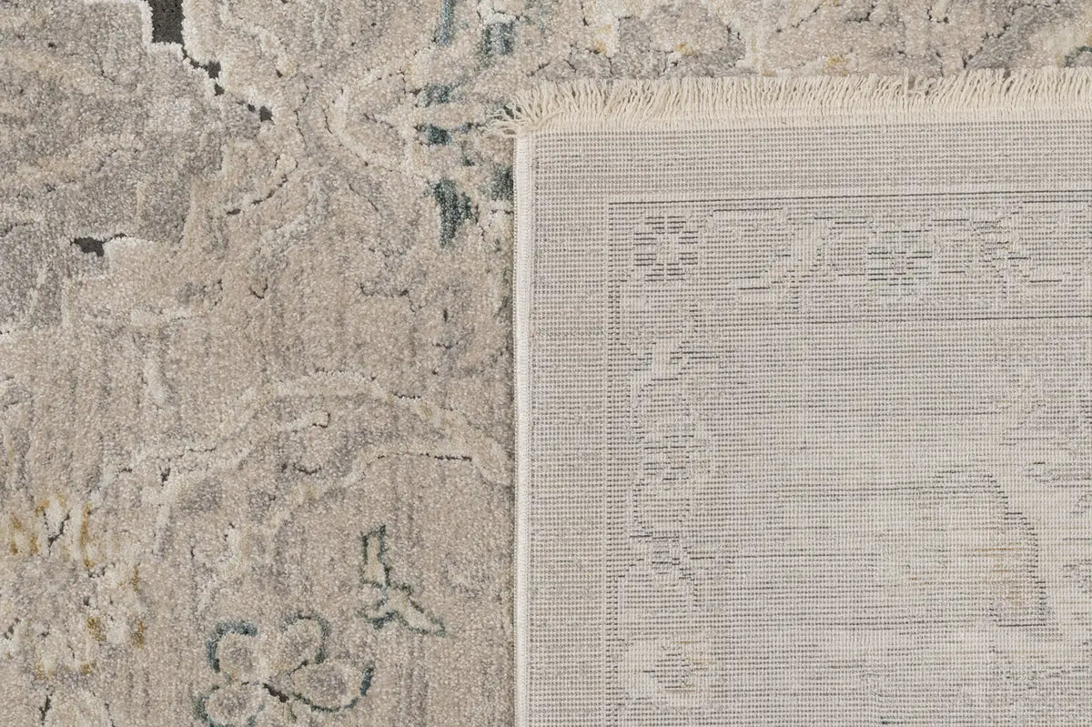 Dynamic Rugs Hudson 1450 Beige/Ivory Rug - Corner