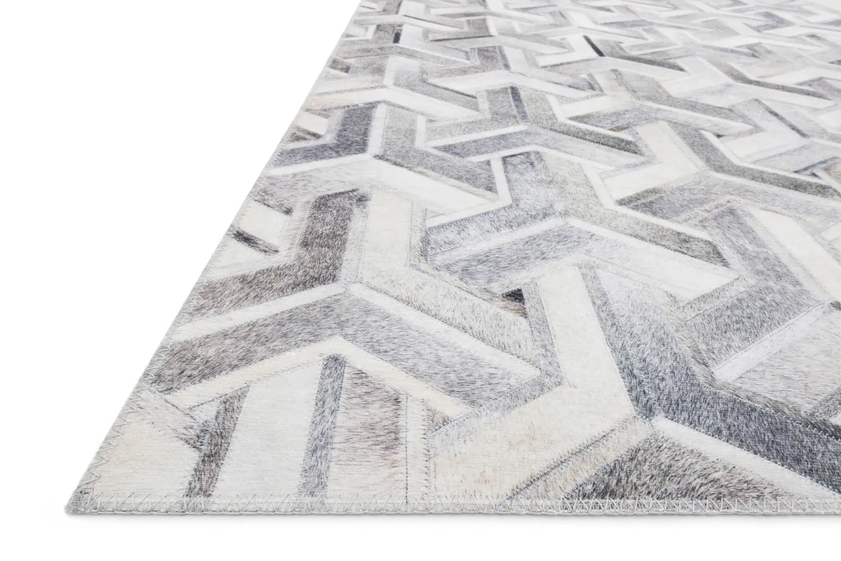 Loloi Maddox Mad-05 Silver / Ivory Rugs - rug corner
