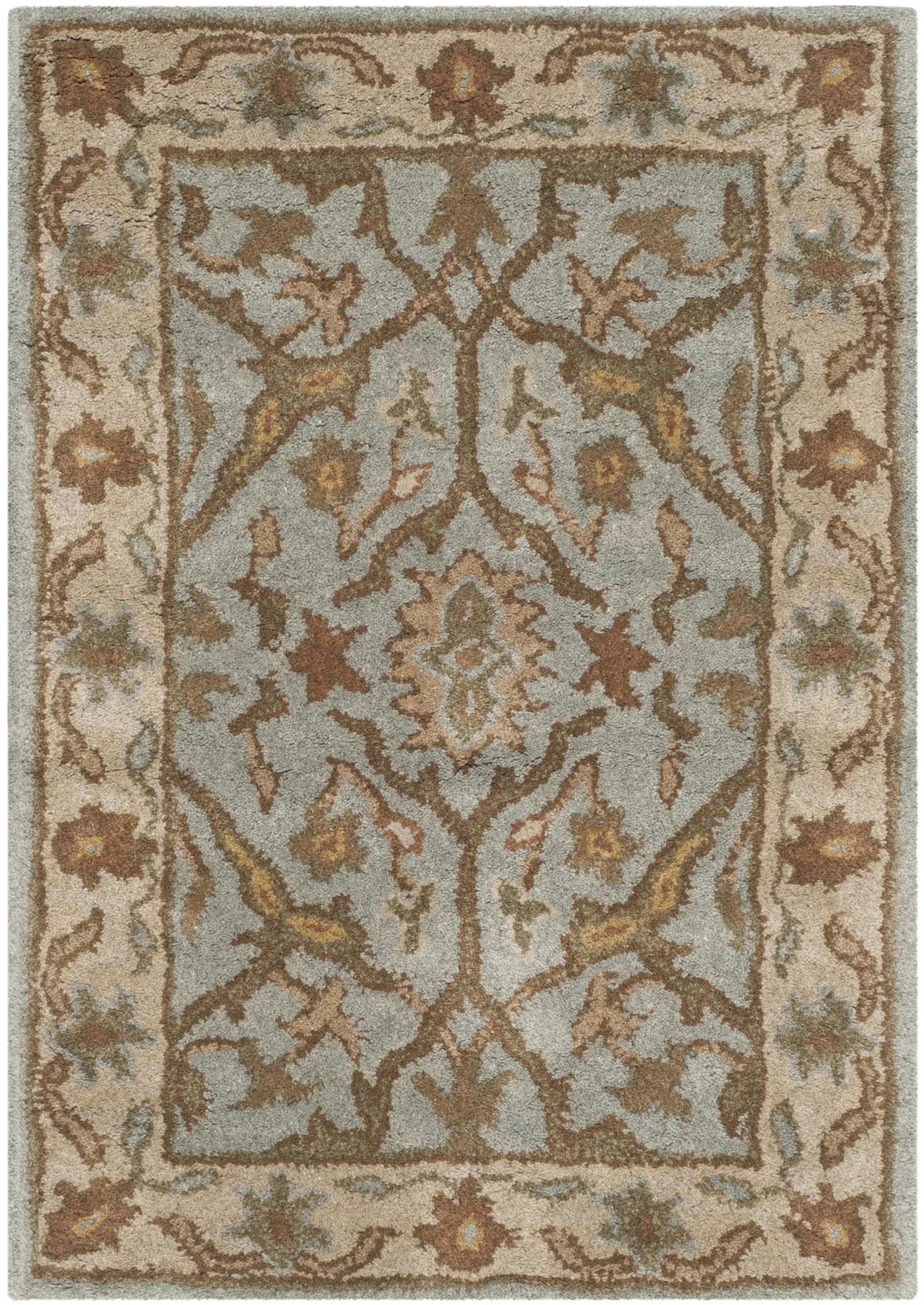 Safavieh Heritage 2'-0" x 3'-0" Rug in Light Blue / Ivory