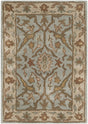 Safavieh Heritage 2'-0" x 3'-0" Rug in Light Blue / Ivory