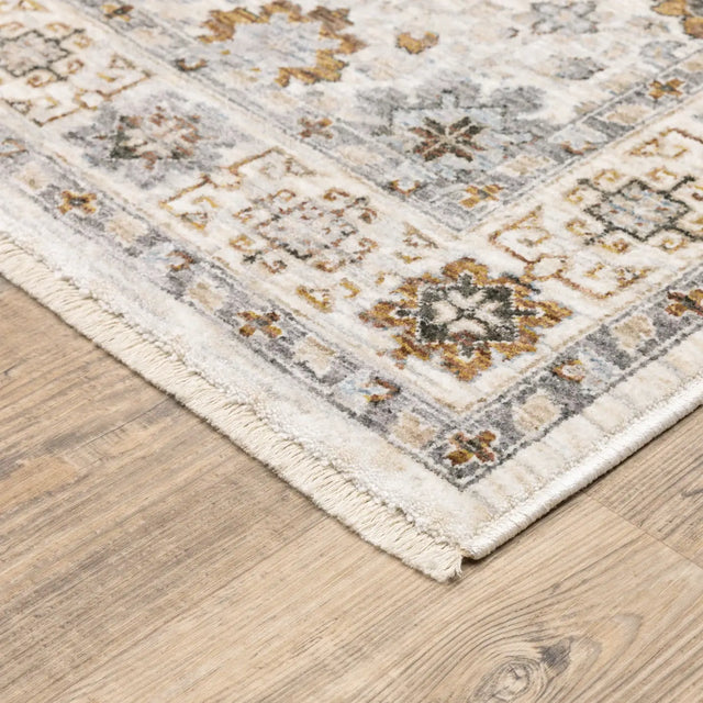 Oriental Weavers Sphinx Maharaja 071W1 Ivory/Multi Rugs - corner detail