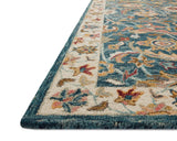 Loloi Victoria Vk-24 Ocean/Multi Rug - rug corner