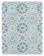 Safavieh Kitchen Mat 500 1'-6" x 2'-0" Rug in Grey / Blue