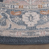 Safavieh Blair Washable 6'-7" x 6'-7" Rug in Navy / Blue