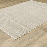 Oriental Weavers Bauer 4150E Beige/ Ivory Rug - angle detail